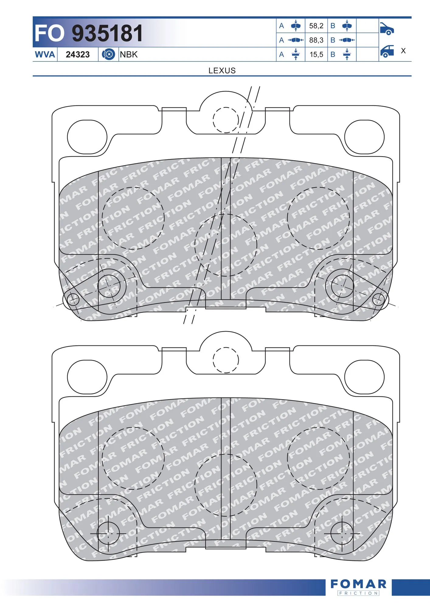 Brake Pad Set, disc brake